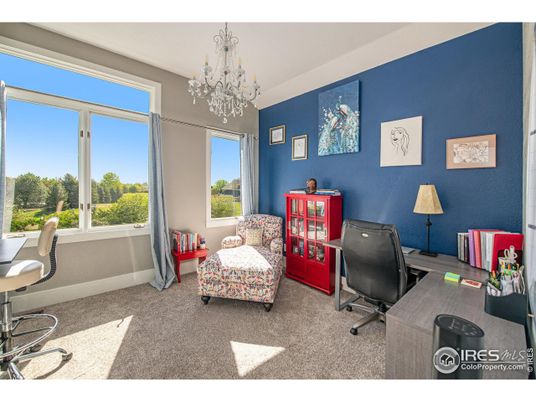 Chandelier, Home Office, Interior