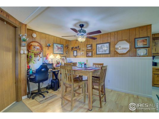 Home Office, Interior, Wood Texture Flooring, Wooden Walls