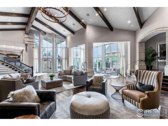 Interior, Living room, Recessed Lighting, Wooden Beams, Wood Texture Flooring