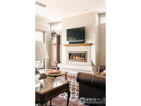 Fireplace, Interior, Living room, Recessed Lighting