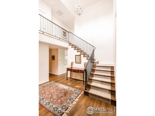 Chandelier, Interior, Recessed Lighting, Wood Texture Flooring