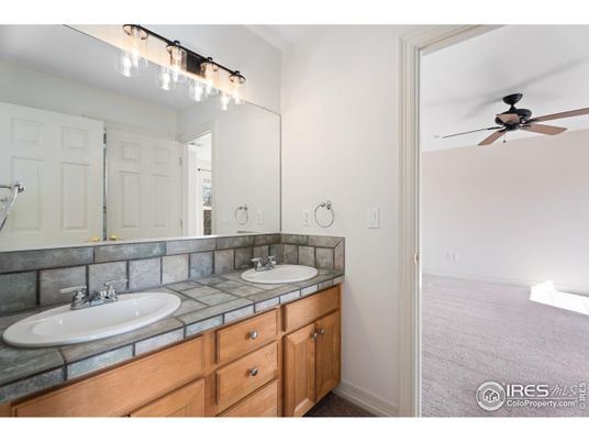 Bathroom, Dual Sink Vanities, Interior, Tile Countertops