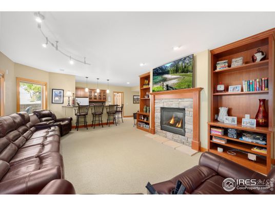 Fireplace, Interior, Living room, Pendant Lights, Recessed Lighting