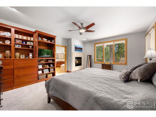 Bedroom, Fireplace, Interior, Recessed Lighting