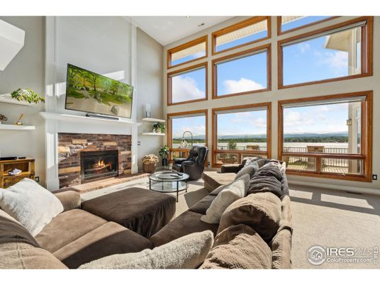 Fireplace, Interior, Living room, Recessed Lighting, Water