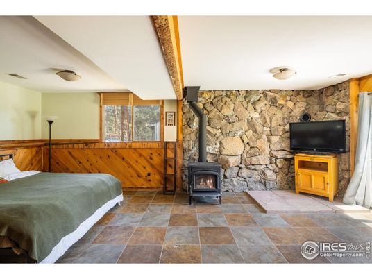 Fireplace, Interior, Stone Walls, Wooden Beams
