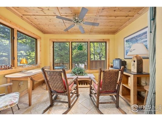 Interior, Sun Room, Wooden Ceilings