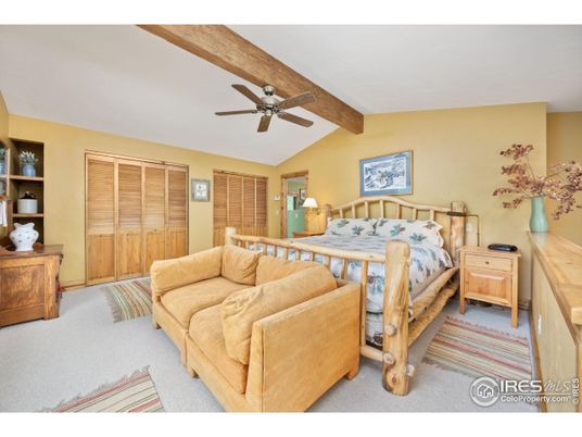 Bedroom, Interior, Wooden Beams