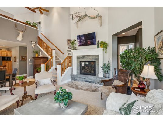 Dining room, Fireplace, Interior, Kitchen, Living room, Recessed Lighting