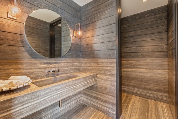 Bathroom, Interior, Recessed Lighting, Sauna Room