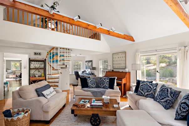 Interior, Living room, Wooden Beams, Wood Texture Flooring