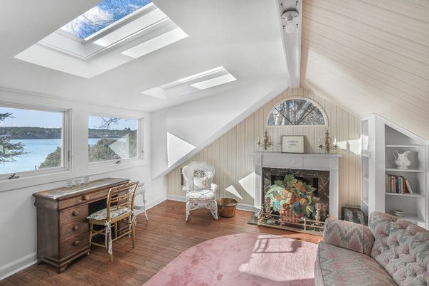 Fireplace, Interior, Water, Wood Texture Flooring