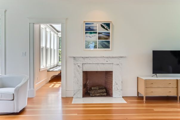 Fireplace, Interior, Wood Texture Flooring
