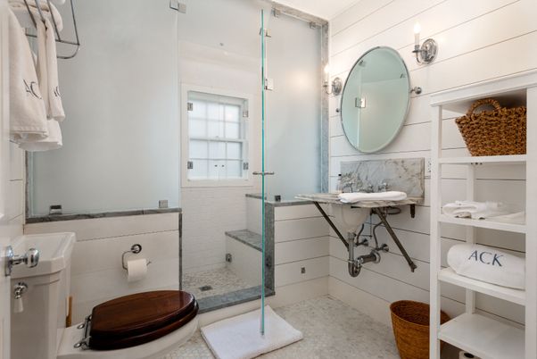 Bathroom, Glass Shower, Interior