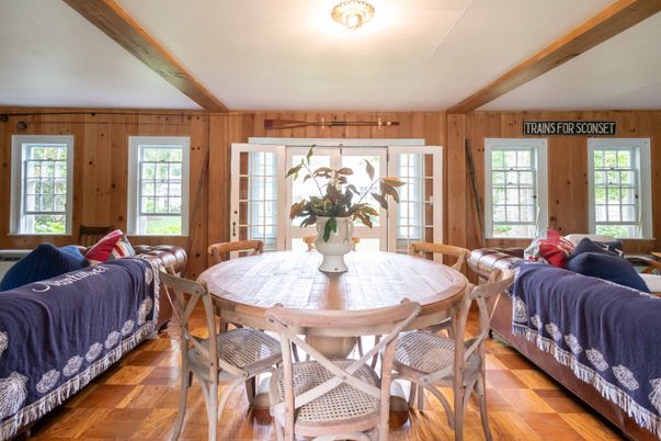 Dining room, Interior, Living room, Wood Texture Flooring, Wooden Walls