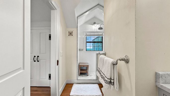 Bathroom, Interior, Wood Texture Flooring