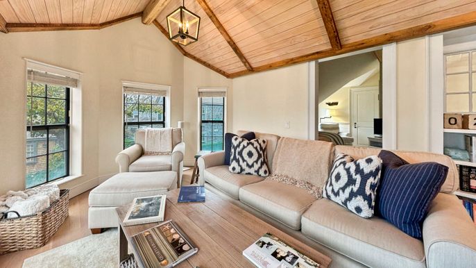 Interior, Living room, Wooden Beams, Wooden Ceilings, Wood Texture Flooring