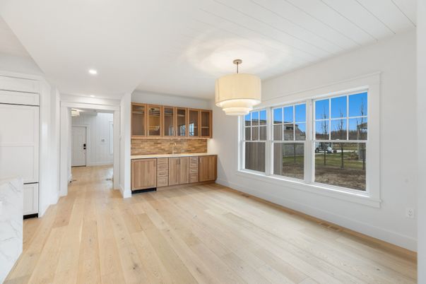 Chandelier, Interior, Recessed Lighting, Wood Texture Flooring