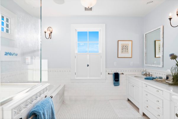 Bathroom, Interior, Recessed Lighting