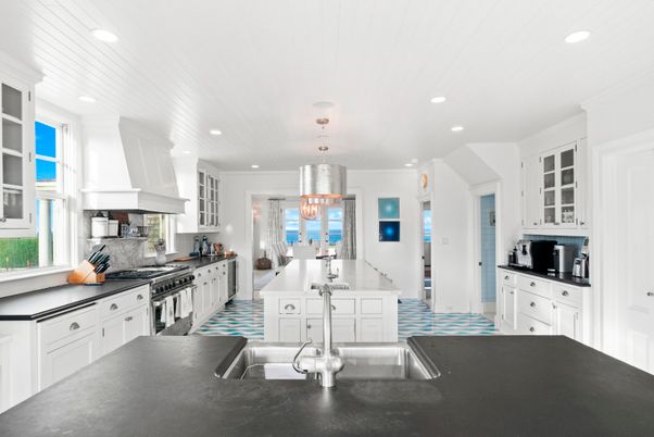 Chandelier, Interior, Kitchen, Pendant Lights, Recessed Lighting, Stainless Steel Appliances