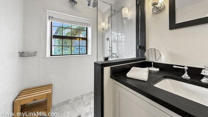 Bathroom, Dual Sink Vanities, Glass Shower, Interior