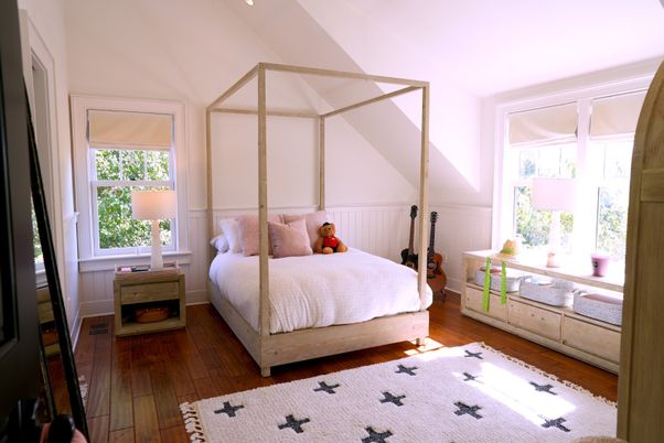 Bedroom, Interior, Wood Texture Flooring