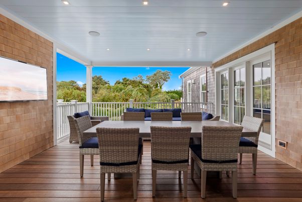 Exterior, Interior, Recessed Lighting, Wood Texture Flooring