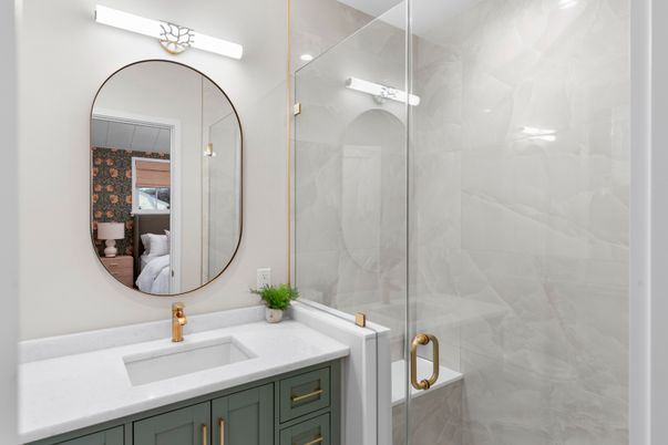 Bathroom, Glass Shower, Interior