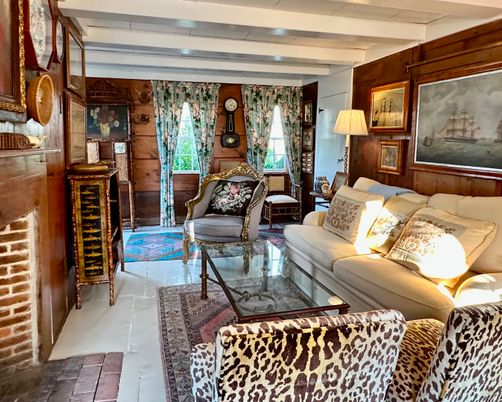 Interior, Living room, Wooden Walls