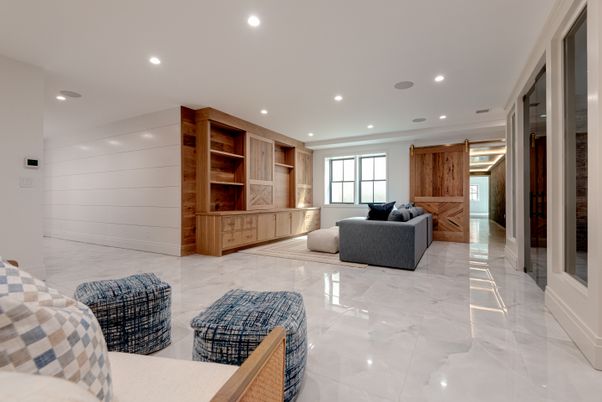 Interior, Living room, Recessed Lighting