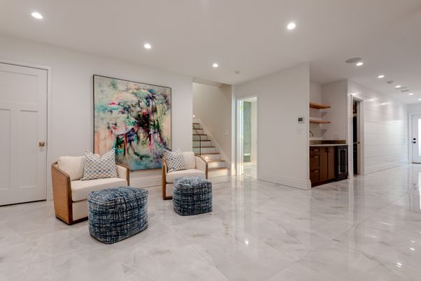 Interior, Living room, Recessed Lighting