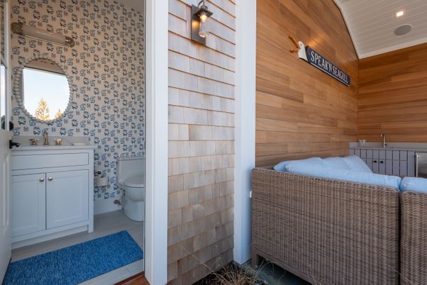 Bathroom, Interior, Wooden Walls