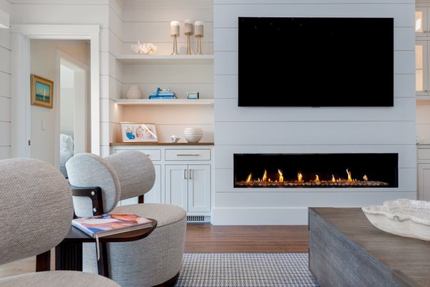 Fireplace, Interior, Wood Texture Flooring