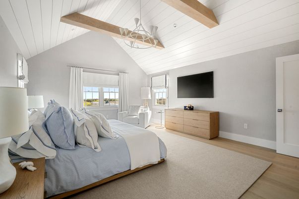 Bedroom, Interior, Wooden Beams, Wood Texture Flooring