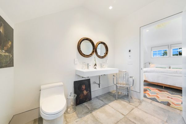 Bathroom, Bedroom, Fireplace, Interior, Recessed Lighting