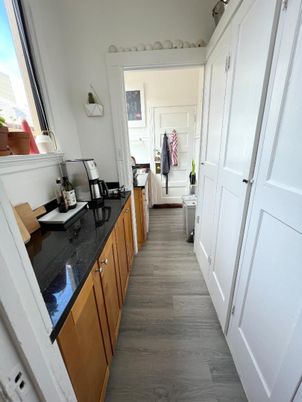 Interior, Kitchen, Wood Texture Flooring