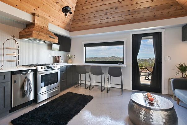 Interior, Kitchen, Stainless Steel Appliances, Wooden Ceilings