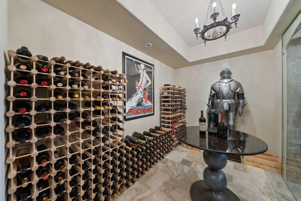 Chandelier, Interior, Wine Storage