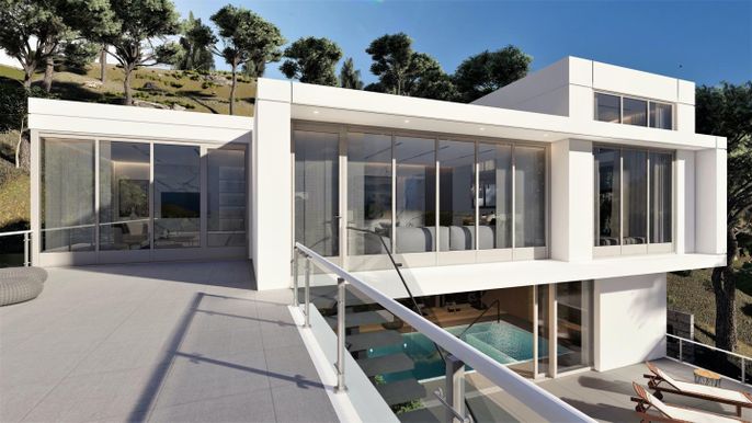 Exterior, Facade, Modern
