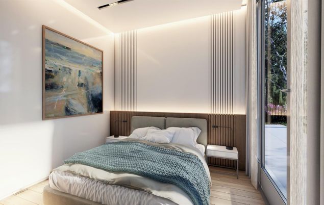 Bedroom, Interior, Wood Texture Flooring