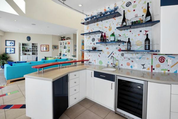 Interior, Kitchen, Living room, Recessed Lighting