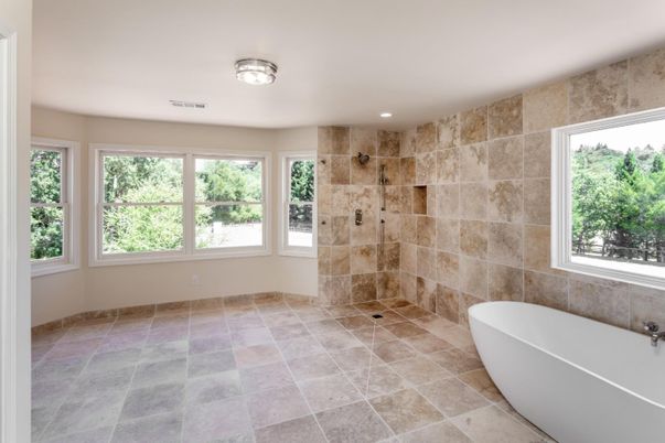 Bathroom, Free Standing Baths, Interior, Recessed Lighting