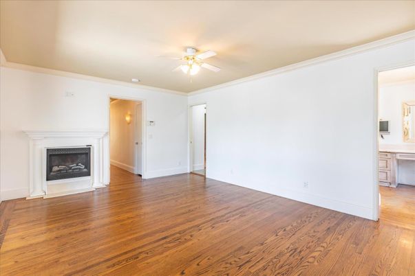 Empty room, Fireplace, Interior, Wood Texture Flooring