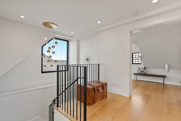 Interior, Pendant Lights, Recessed Lighting, Wood Texture Flooring