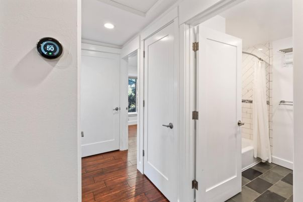 Interior, Recessed Lighting, Wood Texture Flooring