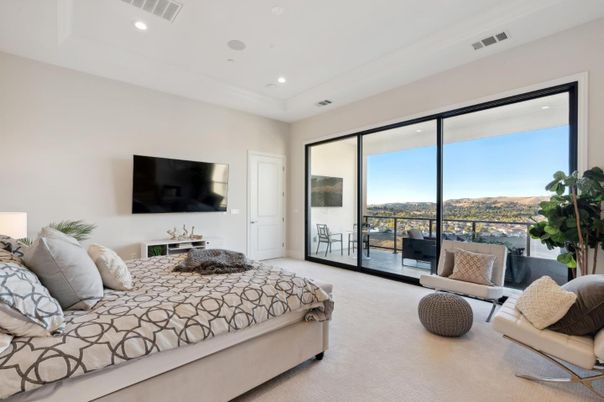 Bedroom, Interior, Recessed Lighting