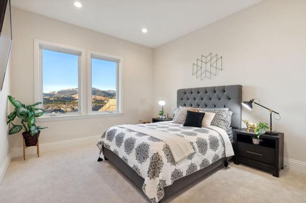Bedroom, Interior, Recessed Lighting