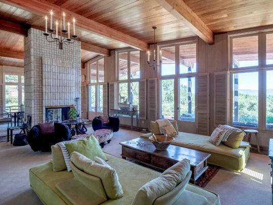 Chandelier, Fireplace, Interior, Living room, Pendant Lights, Wooden Beams, Wooden Ceilings