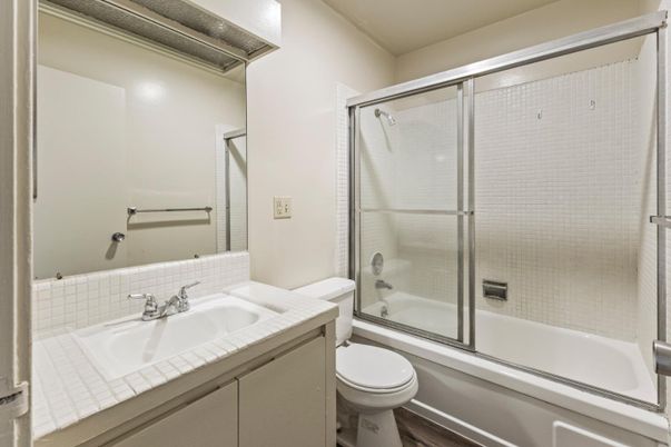 Bathroom, Glass Shower, Interior, Tile Countertops