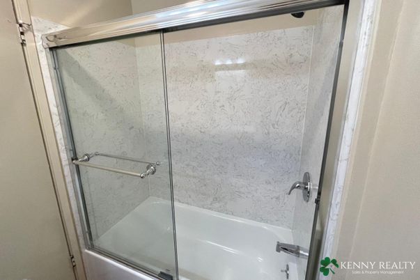 Bathroom, Glass Shower, Interior, Marble Walls